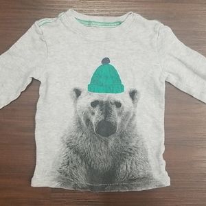 4/$15 Carters Polar Bear Top